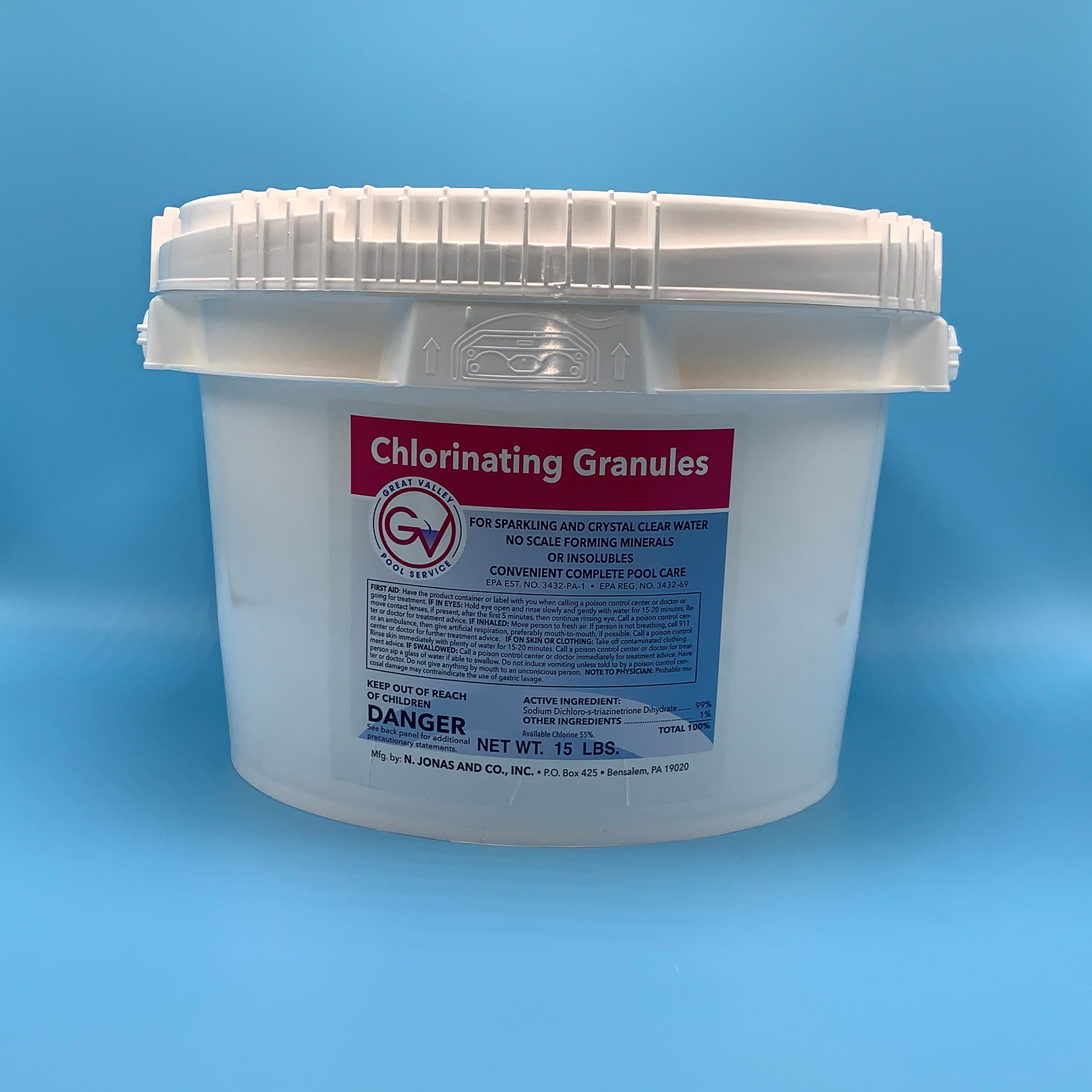 GRANULAR CHLORINE 15 LB